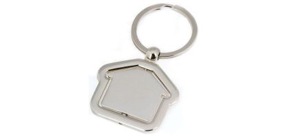 House Shaped Rotating Keychain
