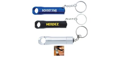 Pop Light Bottle Opener Keychain
