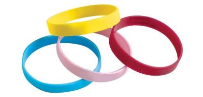 Assorted Colors Silicon Wrist Band
