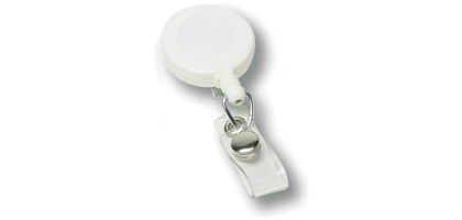 Round Plastic Retractable Badge Holder