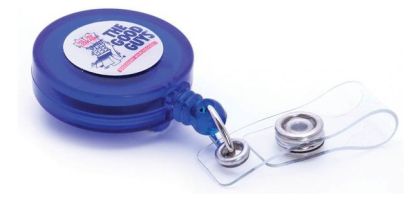 Two-Tone Round Plastic Retractable Badge Holder