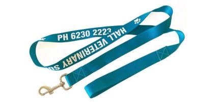 Heavy Duty Polyester Screen Printed Leash with Swivel Clip