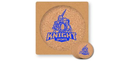 Villa Cork Round Coaster - Set of 4