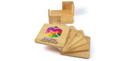 Tropic Bamboo Coasters Set of 6