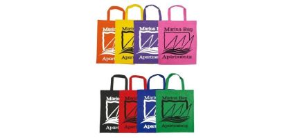 Coloured Cotton Short Double Handle Tote Bag - 140 Gsm