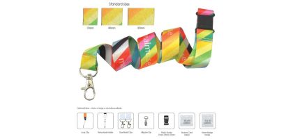 Azure Sublimated Lanyard