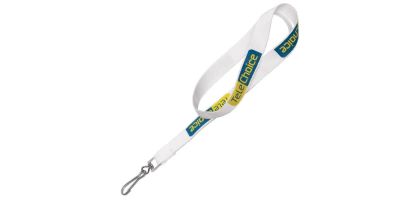 20mm Lanyard - Ribbed Polyester - Flat