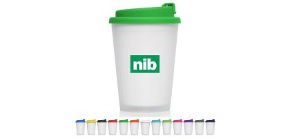 Eco Coffee Cup Plastic Double Wall Cup2Go Frosted 356ml