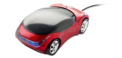 Mouse In Car Shape