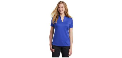 Nike Ladies Dri-FIT Hex Textured V-Neck Top