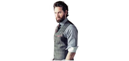 Purple Bow 41 Mens Gingham Shirt