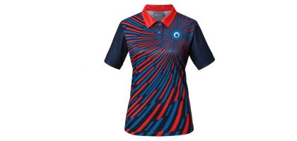 Women's 100%Polyester Sublimated Basic POLO