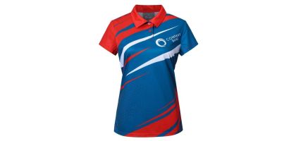 Women's 100%Polyester Sublimated Sport POLO