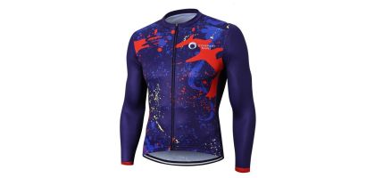 Men's Sublimated Long Sleeve Cycling Jersey