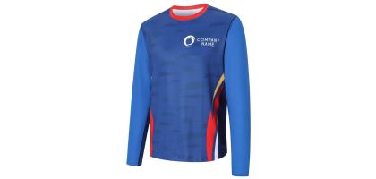 Men's Polyester Spandex Sublimated Sun Protection Long-sleeved T-shirt