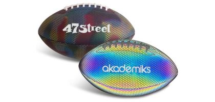 Holographic Glowing American Football