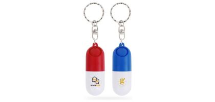 Pill capsule keychain