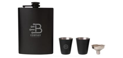 Stainless Steel Hip Flask Set