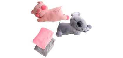 Animal Plush Toy with Blanket