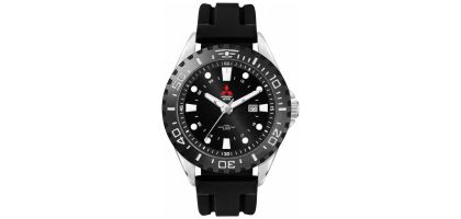 Watch-Metal with Silicone Strap