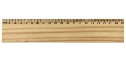 Wooden Ruler - 30Cm