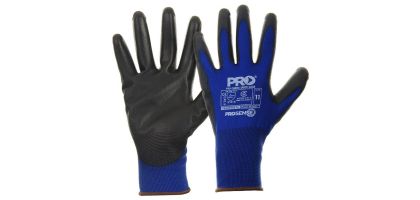 PRO Sense PROLITE ECO PU. 15G Dark Blue Polyester Liner with Black PU Dip