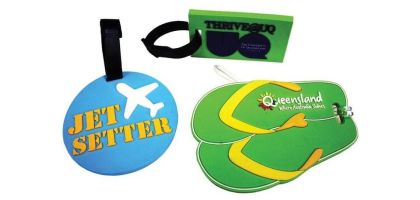 Custom-Shape Pvc Luggage Tag - Soft Frame