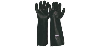45cm Green Double Dipped PVC Gloves