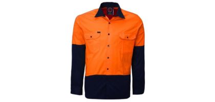 Vented Open Front Lightweight L/S