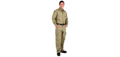 Mens Cotton Drill Cargo Pants