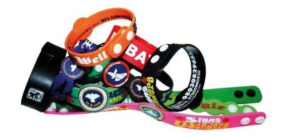 Press Stud Silicon Wristband (Indent Only)