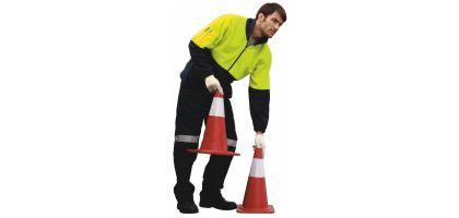 Unisex Adults Hi-Vis 1/2 Zip Polar Fleece