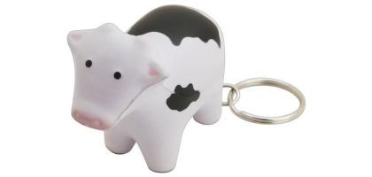 Stress Cow Key Ring