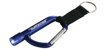 Flashlight Carabiner With Strap