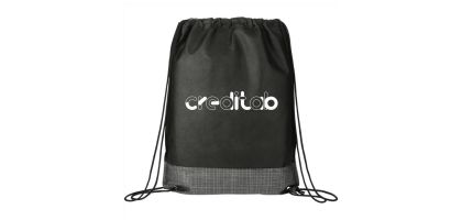 Bullet Crossweave Heat Sealed Drawstring Bag