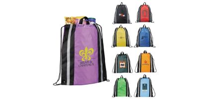 Reflective Drawstring Cinch Backpack