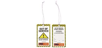 Safety Tag - Out of Service 125 x 75 mm (100/Pk)