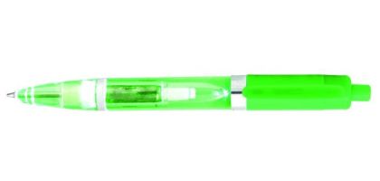 Green Led Light Barrel Plastic Pen
