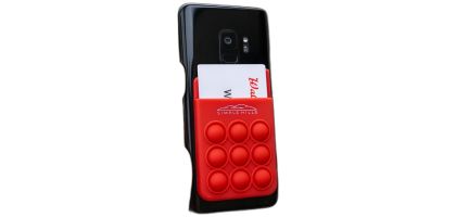 Popper Stress Reliever Silicone Phone Wallet