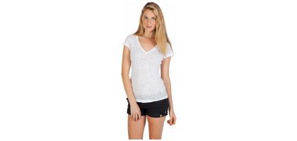 Ladies Burnout V-neck T-shirt