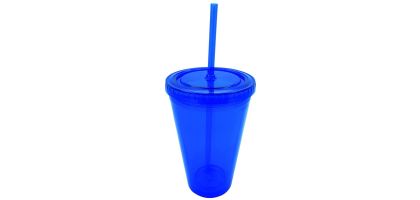 Ice Tumbler With Straw
