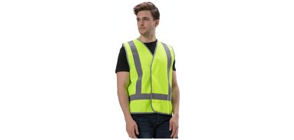 Hi-Vis Safety Vest With Reflective Tape