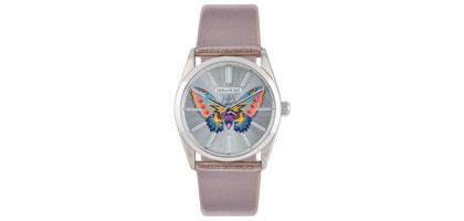 Watch Timeless Silver Silver Grey Metalic Leather-rp-w-t024