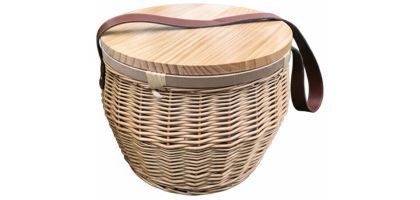 Scotch Wicker Picnic Cooler Basket(round)