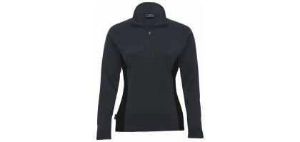 Merino Contrast Insert Pullover - Womens