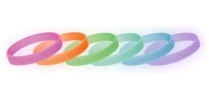 Debossed Glow In The Dark Wristbands