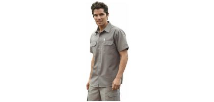 Unisex Adults Cotton Drill Work Shirt S/S