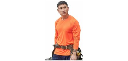 Mens Hi Vis Long Sleeve Tee