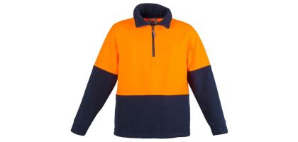 Hi Vis Half Zip Polar Fleece Jumper