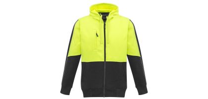 Unisex Hi Vis Full Zip Hoodie